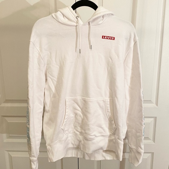 STAR WARS LEVI’S R2-D2 C-3PO WHITE HOODIE SWEATER - Picture 2 of 12